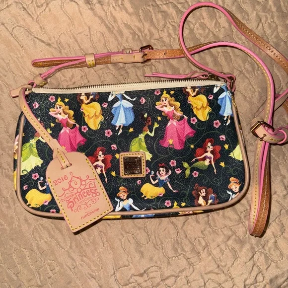 Dooney & Bourke Pink Crossbody Bag with Disney Princess Design - Picture 1 of 3